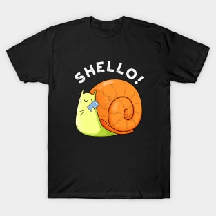 Shello Funny Snail Telephone Pun T-Shirt